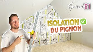 ISOLATION DU PIGNON terminé   EP61  rénovation maison [upl. by Leinad320]