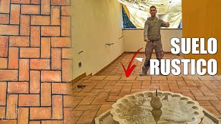 🔶 Como hacer un SUELO de LADRILLO RUSTICO 🔶 [upl. by Aieka941]