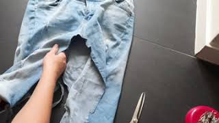 Van een broek een rok maken [upl. by Nawat]