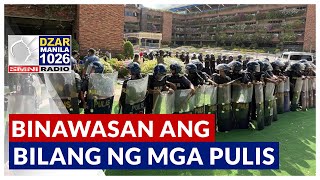 Bilang ng mga pulis sa KOJC compound binawasan kasunod sa anunsyo ng Senado [upl. by Frolick]