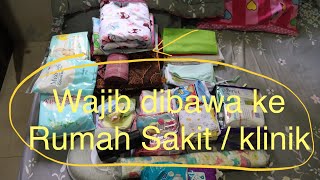 DAFTAR PERLENGKAPAN YANG DI BAWA KE RUMAH SAKIT SAAT MELAHIRKAN  WHATS IN MY HOSPITAL BAG [upl. by Nev]