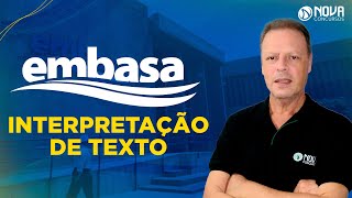 Concurso EMBASA 2022 INTERPRETAÇÃO DE TEXTO  Português [upl. by Jerrold]