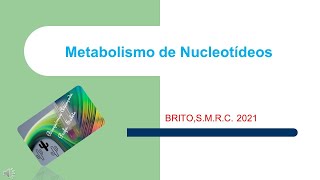 Metabolismo de nucleotídeos purinas e pirimidinas [upl. by Gusti]