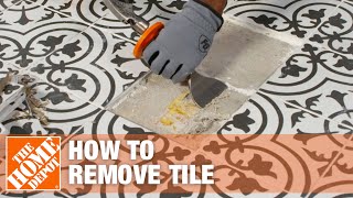 How to Remove Tile  How to Fix a Broken or Chipped Tile  The Home Depot [upl. by Edrahs]