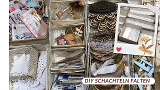 Wie du Schachteln selber falten kannst ❤️ Zwei Methoden‼️ DIY Paper Box ❤️ Bollenhut Art [upl. by Mays]