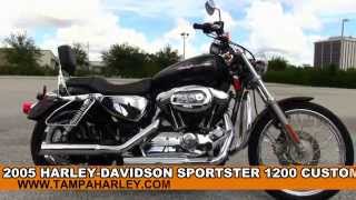 2005 Harley Davidson Sportster 1200 Custom for sale review specs [upl. by Enelra358]