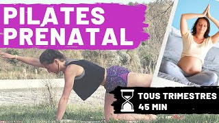 Pilates PRENATAL Tous Trimestres 45 min [upl. by Nasar]