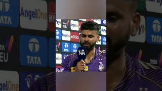 kkr vs srh shreyas iyer interview [upl. by Ehrman]