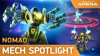 Mech Arena  Mech Spotlight  Nomad [upl. by Notgnirra]