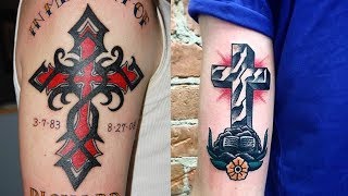 Top 30 Best Catholic Cross Tattoo Designs [upl. by Cyna]