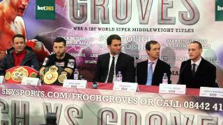 FROCH V GROVES FINAL PRESS CONFERENCE [upl. by Marv143]