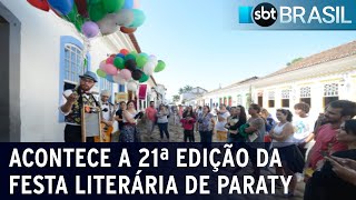 Escritoras são destaque da Flip que vai até amanhã 26nov em ParatyRJ  SBT Brasil 251123 [upl. by Maude624]