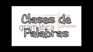 Clases de Palabras [upl. by Fruma413]