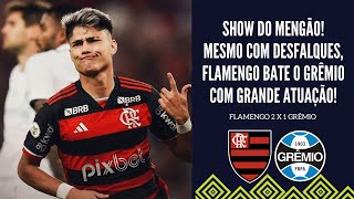 FLA DÁ SHOW COM DOIS GOLS DE LUIZ ARAÚJO VENCE O GRÊMIO E ASSUME LIDERANÇA MESMO COM OS DESFALQUES [upl. by Arrej]