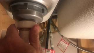 TIPS on how to fix leaks under the kitchen sink p traps plumbers putty and basket strainer [upl. by Isus739]