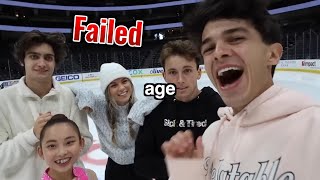 Ice Skating Challenge Amp World 🤯 [upl. by Elram]