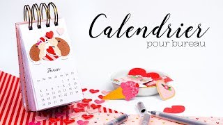 DIY CALENDRIER POUR BUREAU [upl. by Englis780]