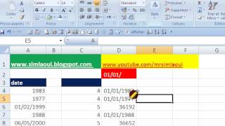 comment ajouter le jour et le mois dans une date avec EXCEL [upl. by Ikkim]