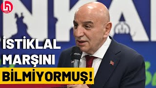 Turgut Altınok İstiklal Marşı’nı yanlış okudu Sinan Akçıl da kurtaramadı [upl. by Truelove]