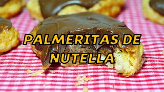 PALMERITAS DE NUTELLA FÁCILES Y RÁPIDAS [upl. by Ailhad]