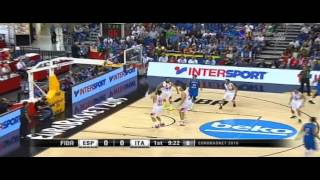 2015 Eurobasket Italy vs Spain Preliminary Round [upl. by Aneerol]