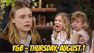 The Young and the Restless Spoilers Thursday August 1 [upl. by Mctyre271]