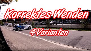 Korrektes Wenden an der Autoprüfung [upl. by Nhguav]