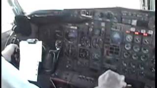 TWA B 727 LANDING AT STL COCKPIT VIEW [upl. by Toille]