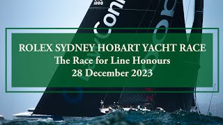 2023 Rolex Sydney Hobart Yacht Race  Line Honours Finish [upl. by Okikuy]