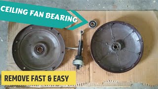 How to remove ceiling fan bearing  ceiling fan bearing puller  how to use fan bearing puller [upl. by Iniffit301]