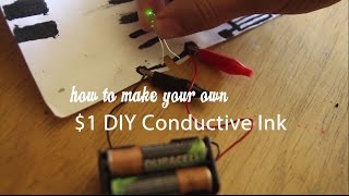 1 DIY Conductive Ink and Paint Non Toxic homemade cheap  Makerboatcom [upl. by Belden]