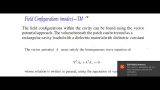 Microstrip Antenna Cavity Analysis P1 1 [upl. by Demona]