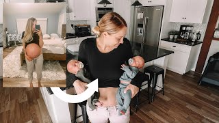 One Month Postpartum Recovery with TWINS [upl. by Radec]