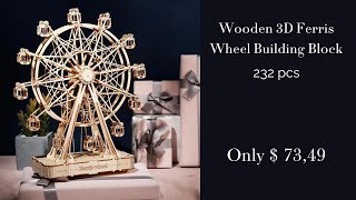 Wooden 3D Ferris Wheel Building Block [upl. by Vicky953]