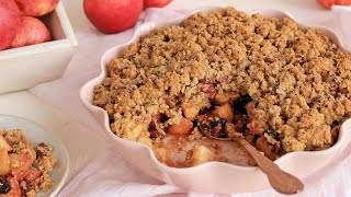 Das beste Apfel Dessert  Apfel Crumble Rezept  Apple Crumble [upl. by Lauri]