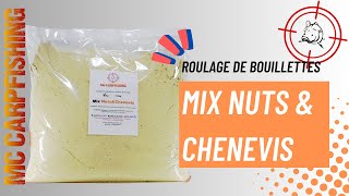 Peche de la carpe Roulage bouillettes mix Nuts amp Chenevis [upl. by Chanda]