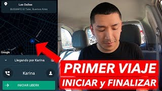 Uber Driver TUTORIAL 🚗 PRIMER VIAJE para conductores nuevos ◀ GPS Cómo cobrar y demás [upl. by Portuna]