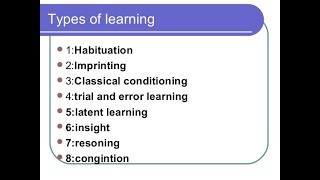 Animal behavior learning and its types imprinting habituation [upl. by Symer410]