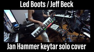 Jeff Beck Led Boots keyboard solo cover Jan Hammer minimoog Lync LN1000 keytar ヤンハマー ジェフベック [upl. by Isia]