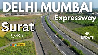 Delhi Mumbai Expressway  Surat update  rslive  4k  gujarat [upl. by Cheyney]