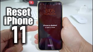 How To Reset amp Restore your Apple iPhone 11  Factory Reset [upl. by Nodarse]