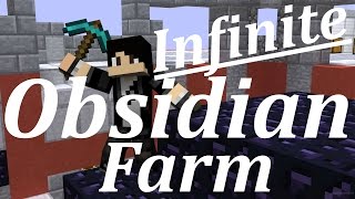 How to Build a Infinite Obsidian Farm in Minecraft [upl. by Fiedling]