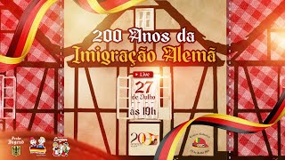 Transmissão dos 200 anos da Imigração Alemã no Brasil [upl. by Coleman780]