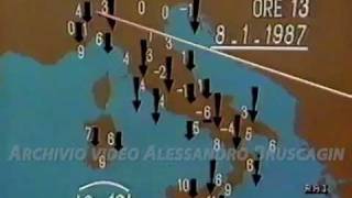 METEO STORYChe tempo fa  8 gennaio 1987 [upl. by Trinia]