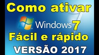 Como Ativar o Windows 7 PERMANENTE Todas versões 2019 [upl. by Ecar]