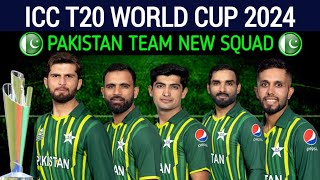 T20 World Cup 2024  Pakistan Team Squad For T20 World Cup 2024  ICC t20 WC 2024 Pak Squad [upl. by Rodmun]