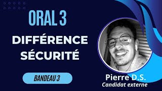 Oral 3️⃣  Différence  Sécurité  Bandeau 3  CAPEPS EXTERNE [upl. by Aelyak672]