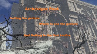 How to get to Archdragon Peaks first bonfire [upl. by Merna]