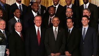 President Obama Honors the 2013 NBA Champion Miami Heat [upl. by Candyce]