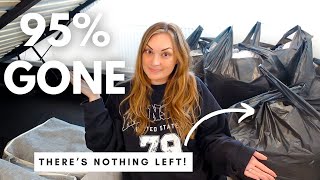 NEW HUGE CLOTHES DECLUTTER 2024 🔥 MESSY TO MINIMALIST ✨ GETTING RID OF EVERYTHING I OWN 🤦🏼‍♀️ [upl. by Knuth]